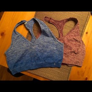 TWO Danskin racerback sports bras